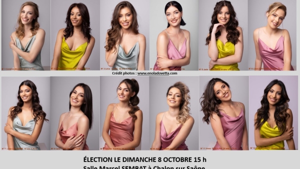 MISS BOURGOGNE - Elles sont 12 candidates à concourir pour le titre de Miss Bourgogne 2023.. et c'est à Chalon que ça se passera ! 