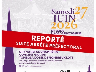 Beaune - Le Pique-Nique Les Festivinales® reporté au 8 août en raison des restrictions liées à la canicule