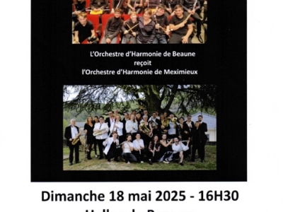 Beaune - Un concert festif et familial sous les Halles le dimanche 18 mai avec l’Orchestre d’Harmonie de Beaune 