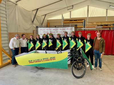 24 heures de Beaune - Beaunathlon s’élance en mode Rasta Rockett : un vélo, une équipe, une mission solidaire !