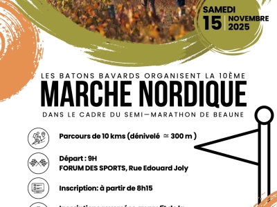 Beaune – Marche nordique et randonnée : une matinée sportive et solidaire dans le cadre du semi-marathon de la Vente des Vins