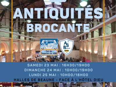 Beaune - La brocante de Pentecôte de l’AS Beaune de retour sous les Halles ce week-end