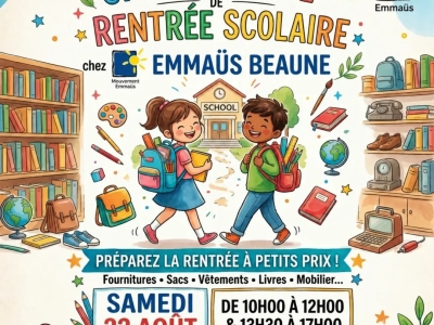 Emmaüs Beaune prépare sa grande vente spéciale rentrée ce samedi 22 août