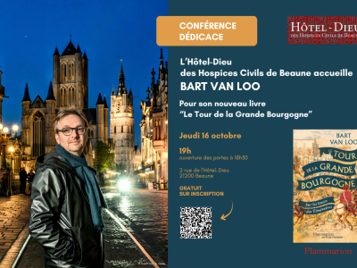 Beaune - Bart Van Loo à l’Hôtel-Dieu pour la sortie du Tour de la grande Bourgogne