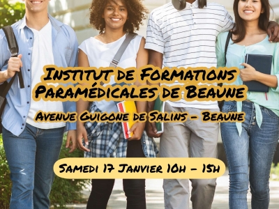 Beaune - Journée Portes Ouvertes à l’Institut de Formations Paramédicales le samedi 17 janvier
