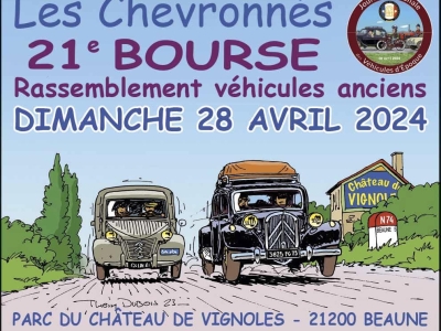Beaune - 21e bourse de véhicules anciens avec Les Chevronnés à Vignoles le dimanche 28 avril 