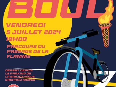 Beaune - Dernier Roul'Boul avant les vacances sur le parcours de la Flamme Olympique