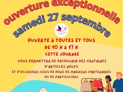Beaune - Ouverture exceptionnelle de la boutique solidaire du Secours populaire ce samedi 27 septembre