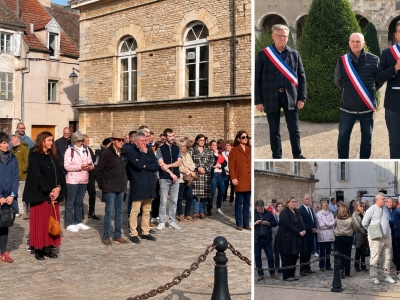 Beaune – « Rien ne peut justifier les violences et les destructions » : près de 200 personnes réunies devant l’Hôtel de Ville pour un rassemblement républicain