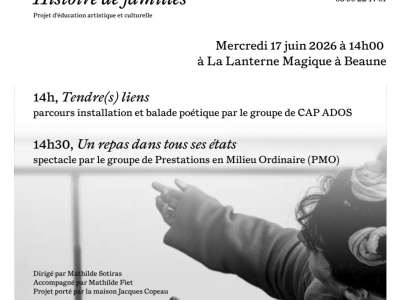 Beaune - Des adolescents et jeunes accompagnés montent sur scène ce mercredi pour partager leurs émotions "Histoire de familles"