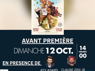 Beaune – Avant-première exceptionnelle du film Le Jour J au cinéma CGR, en présence de Kev Adams et du réalisateur Claude Zidi Jr