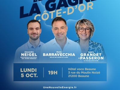 Politique – Nouvelle Énergie donne rendez-vous à Beaune autour du projet de David Lisnard lundi 5 octobre