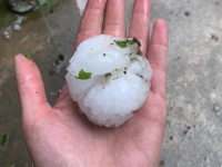 Dans le Doubs, des grêlons de 7 centimètres ce jeudi après-midi