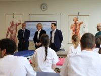 Visite de l'IFMK de Dijon - Jérôme Durain annonce la gratuité des études de masso-kinésithérapie dès la rentrée 2026