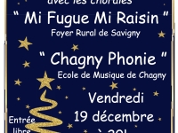 Savigny-lès-Beaune – Deux chorales réunies pour un concert de Noël  le vendredi 19 décembre