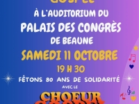 Beaune – Un concert gospel pour fêter les 80 ans du Secours populaire le samedi 11 octobre