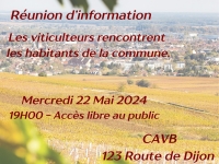 Beaune - Mieux connaître la filière viticole : une réunion d'information ouverte au public le mercredi 22 mai