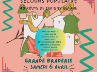 Beaune - Grande braderie solidaire du Secours Populaire : trouvez des trésors et soutenez une cause ce samedi 6 avril