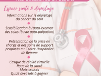 Octobre Rose à Beaune - Une bulle bien-être et des ateliers inédits au Centre Hospitalier le 9 octobre