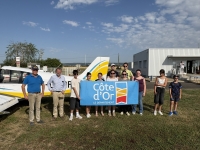 Beaune-Challanges - 67 collégiens prennent leur envol grâce aux baptêmes de l’air de l’Aéroclub Beaunois