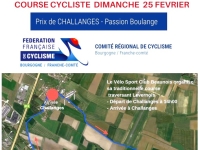 Le Prix Cycliste de Challanges-Passion Boulange - Un événement cycliste prometteur en Bourgogne-Franche-Comté ce dimanche 25 février