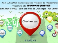Beaune - Réunion de quartier ce lundi 29 avril : Challanges au cœur de la discussion