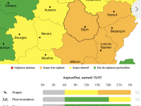 Bulletin de Vigilance météo – La Côte d'Or placée en vigilance orange aux orages