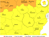 Alerte météo : La Côte-d'Or en vigilance jaune vent et pluie avec le passage de la dépression Louis