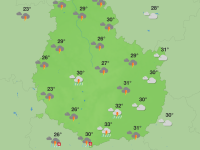 Météo en Côte-d’Or – Week-end lourd avec des orages possibles