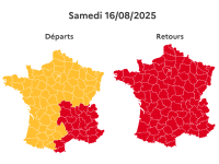 Circulation en ce week-end du 15 août - Retours de vacances et week-end prolongé : un trafic très chargé annoncé