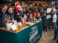 L'émission "Tous en cuisine" de Cyril Lignac sur M6 en tournage à la cité de la gastronomie et du vin de Dijon