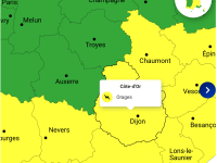 La Côte-d’Or placée en vigilance jaune aux orages ce mardi et mercredi