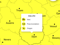 Tempête Benjamin : vigilance jaune en Côte-d’Or, pluie et vents forts attendus