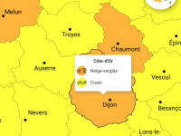 Côte-d’Or - Météo-France place le département en vigilance orange neige-verglas dès dimanche midi