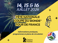 TOUR DE FRANCE - Tout le détail pratique de la circulation et du stationnement dans le centre de Chalon du 14 au 16 juillet