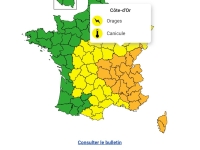 Vigilance jaune « orage » en Côte-d'Or avec risque de grêle : la préfecture appelle à la plus grande vigilance
