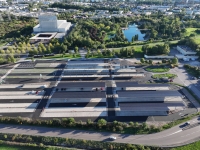 Dijon – Le tramway roule à l’énergie solaire : inauguration des ombrières photovoltaïques du parking du Zénith