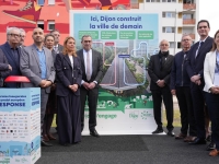 Dijon inaugure la plus grande opération urbaine d’auto-consommation collective d’énergie de France  et le premier quartier rénové à énergie positive 