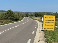 Travaux de réfection de la couche de roulement sur la RD 974 entre Meursault et Puligny-Montrachet 