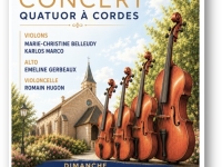 Levernois - Un quatuor à cordes en concert ce dimanche : de Mozart à Gainsbourg
