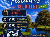 Levernois – Concert des Rockin' Bones et festivités maintenues, feu d'artifice reporté