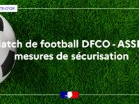 Mesures de sécurisation du match de football opposant le Dijon Football Côte-d’Or (DFCO) à l’Association Sportive de Saint-Étienne (ASSE) à Dijon le 31 août 2026