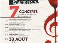 35e édition du Festival « Musique au Chambertin » du mercredi 30 août au 3 septembre