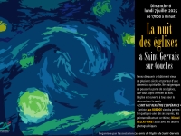 Saint-Gervais-sur-Couches - Nuit des Églises : quand l’art et la lumière réveillent la foi les dimanche 6 et lundi 7 juillet, de 17 h à minuit 