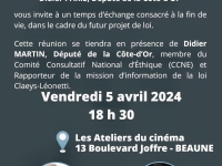 Beaune - Conférence-débat sur la fin de vie vendredi soir : les citoyens invités à contribuer au futur projet de Loi