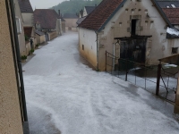 Violent orage de grêle sur la région de Chablis ce mercredi soir 