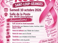OCTOBRE ROSE - Saint-Loup Géanges se mobilise le 10 octobre 