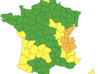 Une partie de la Bourgogne-Franche Comté en vigilance orange aux inondations 
