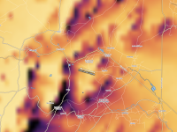 Une carte permettant de visualiser exactement depuis votre position le taux d'observation de l'éclipse ce mercredi 
