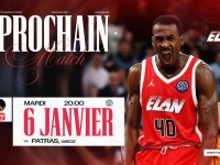 BASKET (Champions League) - Réservez votre 6 janvier ! L'Elan Chalon reçoit les Grecs de Patras 